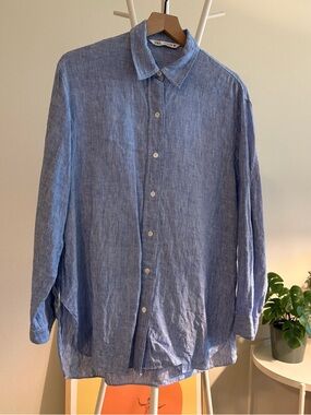 Zara Oversized Striped Shirt